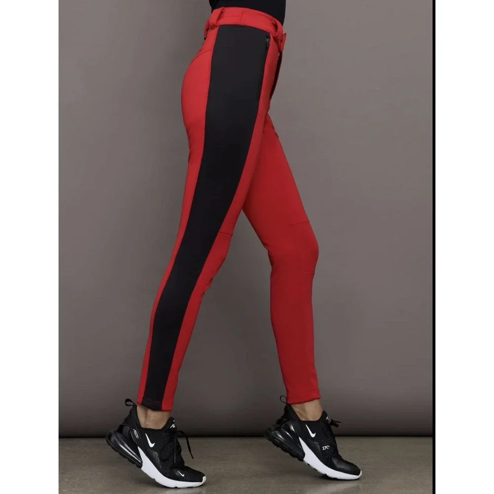 NWT Free People FP Movement Chill Factor Leggings Women's SKI pants Red $198